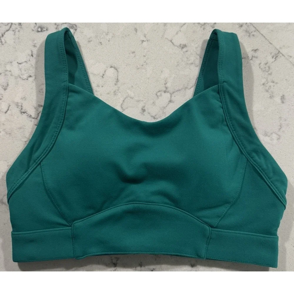 Fabletics Rae High Support Sports‎ Bra Womens Small Green Gym Yoga Performance